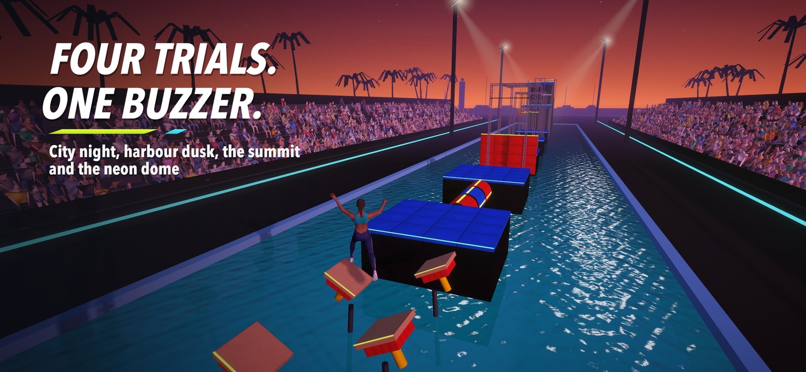 Four trials, one buzzer: the Harbour at Dusk course